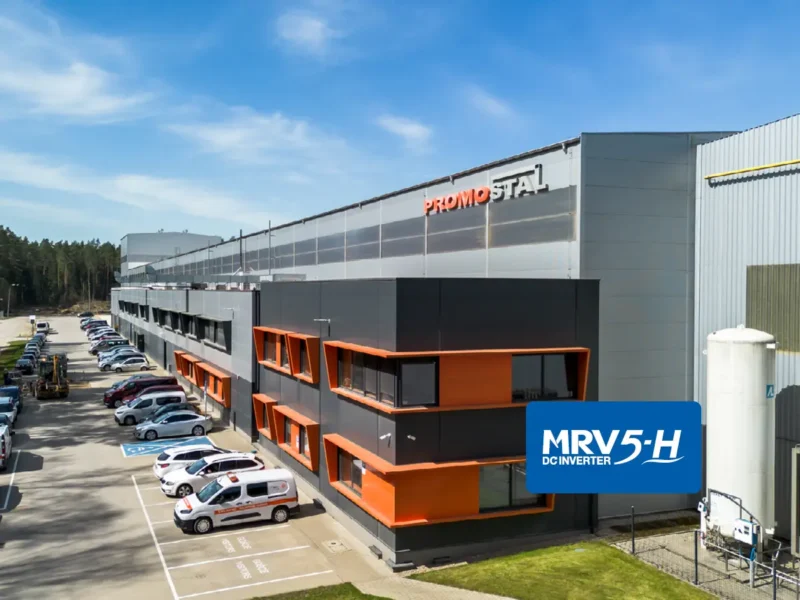 PROMOSTAL – klimatyzacja MRV 5-H u producenta konstrukcji stalowych