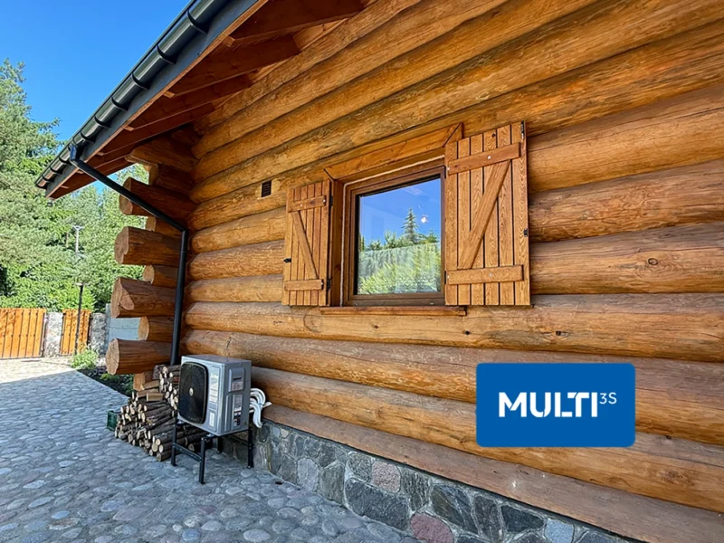 Dom całoroczny z bali – MULTI 3S czyli klimatyzacja, grzanie i CWU